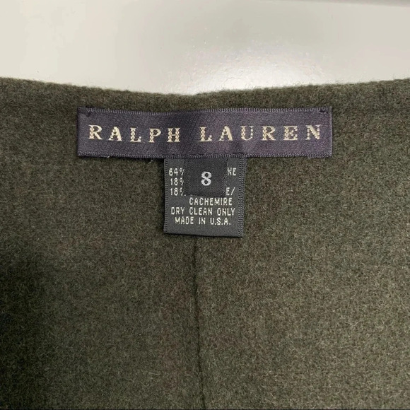 Ralph Lauren Wool/Angora/Cashmere Gray Wrap Skirt Size 8 - Picture 7 of 9